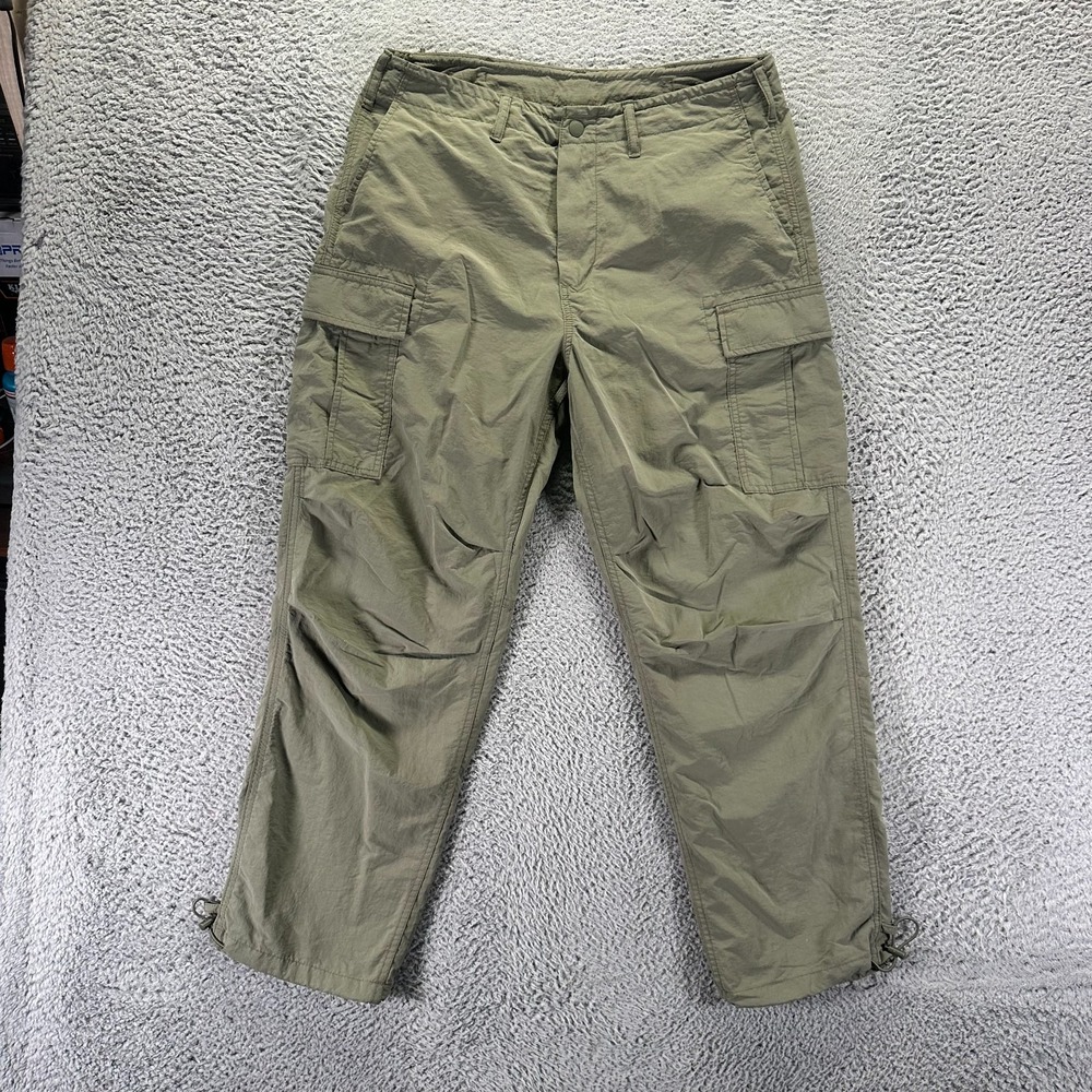 American Eagle Outfitters Pant Mens M Gray Nylon Parachute Windbreaker Straight